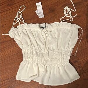 Topshop Cream Camisole Top